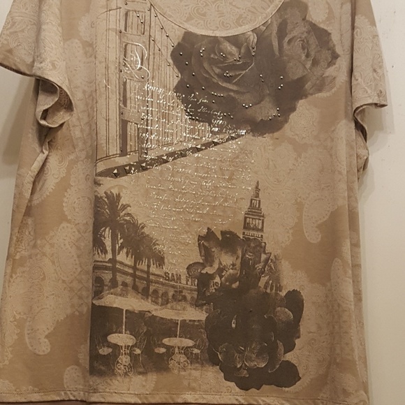 Style & Co. Woman 3X Top w/ Chiffon Ruffle - Picture 2 of 7